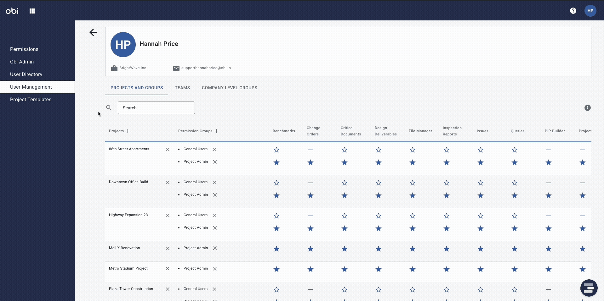 Adding & Removing Users from Projects, Groups and Teams